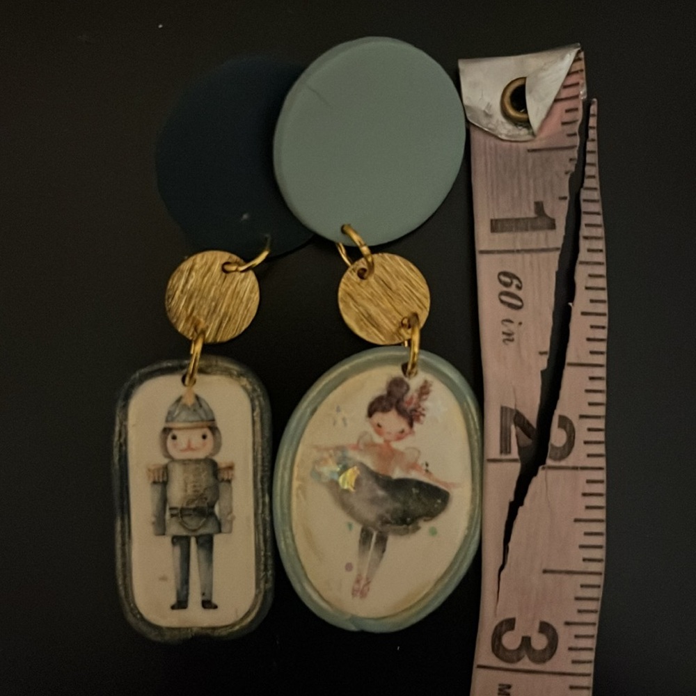 Handmade Polymer clay earrings by Susie Quinn - Picture 4 of 4